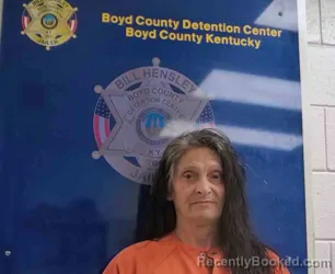 Mugshot of BARBARA MOYER booked in Boyd County, Kentucky on April 20, 2026