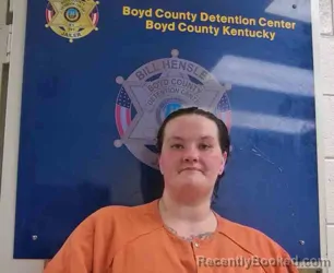 Mugshot of Amanda Spencer booked in Boyd County, Kentucky on August 16, 2026