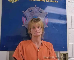 Mugshot of Christy Prater booked in Boyd County, Kentucky on July 21, 2026