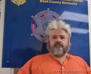 Mugshot of Bryan Peterman booked in Boyd County, Kentucky on July 30, 2026