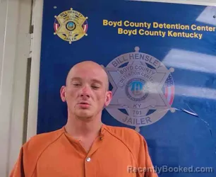 Mugshot of Devan Trent booked in Boyd County, Kentucky on September 13, 2026