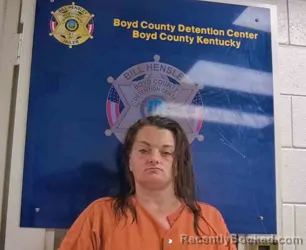 Mugshot of MOLLIE CORDLE booked in Boyd County, Kentucky on April 27, 2026