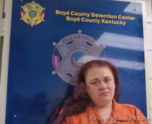 Mugshot of AMBER ESTEP booked in Boyd County, Kentucky on April 25, 2026