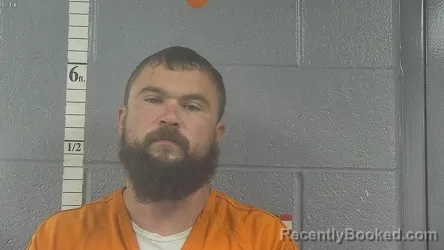 Mugshot of Dustin Lee Cox booked in Bullitt County, Kentucky on August 16, 2026