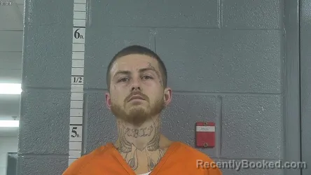 Mugshot of Jordan Lee Geary booked in Bullitt County, Kentucky on August 25, 2026