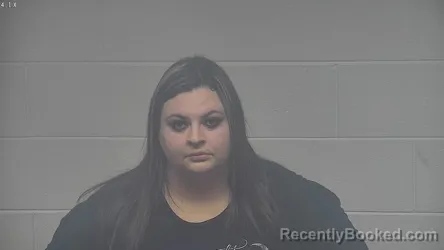 Mugshot of Cheyenne Alicia Vanover booked in Carroll County, Kentucky on October 13, 2026