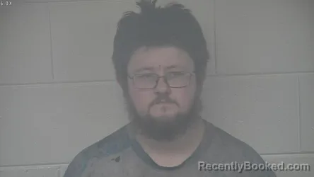 Mugshot of Jacob Kelley booked in Carroll County, Kentucky on August 5, 2026
