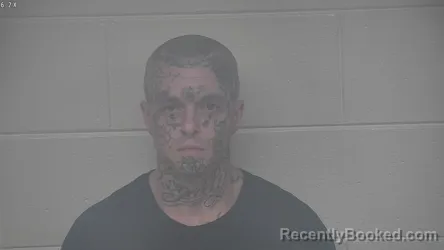 Mugshot of Justin R Skirvin booked in Carroll County, Kentucky on September 12, 2026