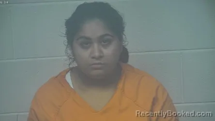 Mugshot of Mesha Patel booked in Carroll County, Kentucky on September 29, 2026