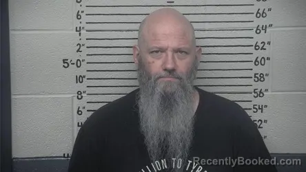 Mugshot of David Harlow booked in Carter County, Kentucky on August 21, 2026