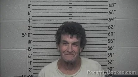 Mugshot of James R Rucker booked in Carter County, Kentucky on August 22, 2026