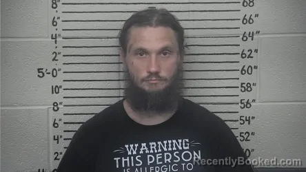 Mugshot of Kaleb S. Treadway booked in Carter County, Kentucky on September 1, 2026