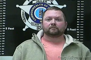 Mugshot of MATTHEW DANIEL CLARK booked in Clark County, Kentucky on March 8, 2026