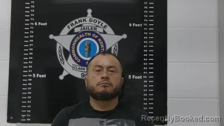 Mugshot of Rufino Unk Lopez Ramirez booked in Clark County, Kentucky on September 5, 2026