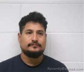 Mugshot of Javier Rodrigez Rios booked in Macon County, North Carolina on August 7, 2026