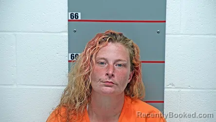 Mugshot of Candace Dawn Blanton booked in Grayson County, Kentucky on October 12, 2026