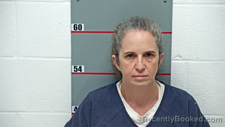 Mugshot of Amber J Newton booked in Grayson County, Kentucky on October 13, 2026