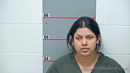 Mugshot of CAMILA FUNES-HERNANDEZ booked in Grayson County, Kentucky on March 25, 2026