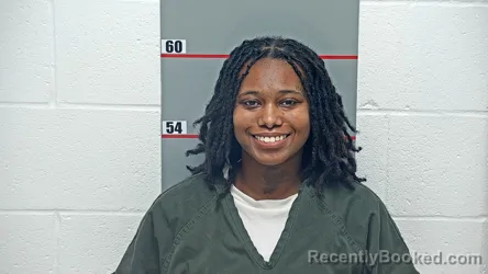 Mugshot of DESTINY DANIEL booked in Grayson County, Kentucky on April 3, 2026