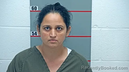 Mugshot of SIMARJEET KAUR booked in Grayson County, Kentucky on June 17, 2026