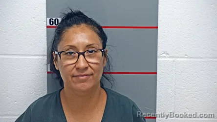 Mugshot of MINERVA ROMERO-RANGEL booked in Grayson County, Kentucky on July 13, 2026