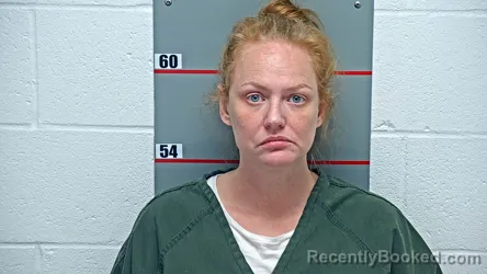 Mugshot of Laura Bevin West booked in Grayson County, Kentucky on August 18, 2026