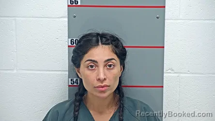 Mugshot of Franchesca Vejar Riveros booked in Grayson County, Kentucky on August 18, 2026