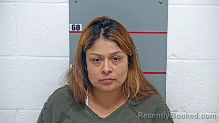 Mugshot of Lizbeth Medina Espinoza booked in Grayson County, Kentucky on August 19, 2026