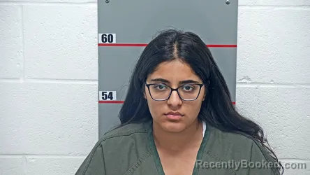 Mugshot of Aman Fatima booked in Grayson County, Kentucky on August 21, 2026