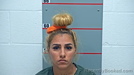 Mugshot of Giovanna Dubraska Pulido Mejia booked in Grayson County, Kentucky on August 21, 2026