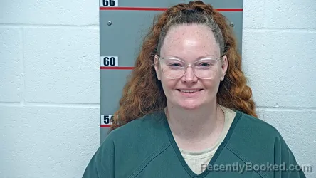Mugshot of Stephanie Lindsey booked in Grayson County, Kentucky on August 24, 2026