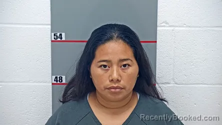 Mugshot of Magaly Mejia-De Mendez booked in Grayson County, Kentucky on September 7, 2026