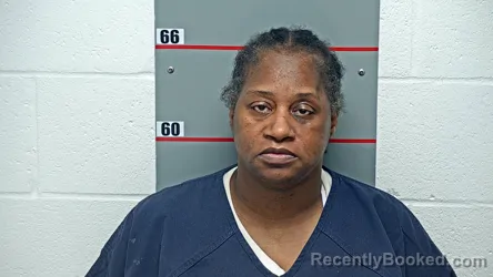 Mugshot of Ebony Jones booked in Grayson County, Kentucky on October 16, 2026