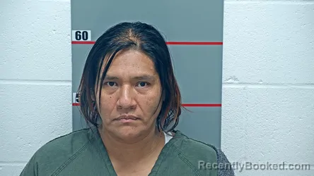 Mugshot of Celia Isabel Raymundo Mena booked in Grayson County, Kentucky on October 2, 2026