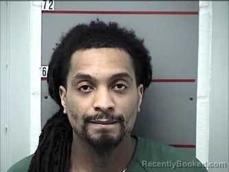 Mugshot of Malik Rashaad George booked in Grayson County, Kentucky on October 19, 2026