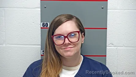 Mugshot of Sarah Hayes booked in Grayson County, Kentucky on October 19, 2026