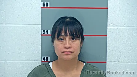 Mugshot of Leticia Tecacaxco Marcos booked in Grayson County, Kentucky on October 26, 2026