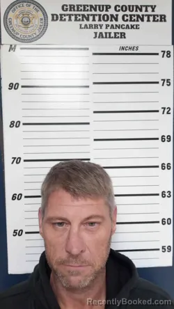 Mugshot of Christopher Thoroughman booked in Greenup County, Kentucky on October 18, 2026