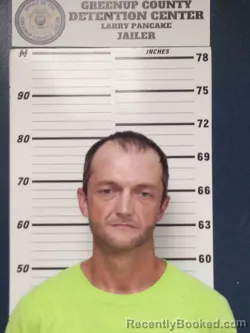 Mugshot of Nathan Rickett booked in Greenup County, Kentucky on July 25, 2026