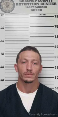 Mugshot of Joshua Mullins booked in Greenup County, Kentucky on October 21, 2026