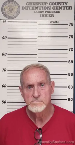 Mugshot of DAVID ADKINS booked in Greenup County, Kentucky on April 23, 2026