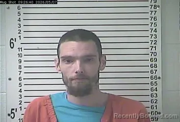 Mugshot of AARON CURTIS BENSON booked in Hardin County, Kentucky on May 7, 2026