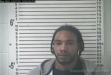 Mugshot of ADRIAN LAMARR CARTER booked in Hardin County, Kentucky on April 29, 2026
