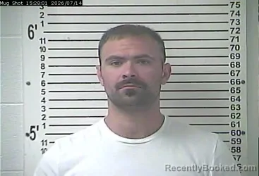 Mugshot of ANTHONY JOEL HILLARD booked in Hardin County, Kentucky on July 14, 2026