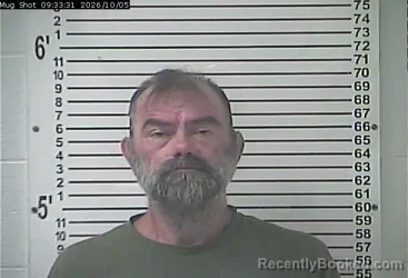 Mugshot of Anthony Curtis Hatfield booked in Hardin County, Kentucky on October 5, 2026
