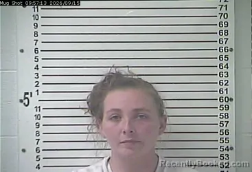 Mugshot of Amanda Paige Isaacs booked in Hardin County, Kentucky on September 15, 2026
