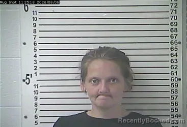 Mugshot of Amanda Darlene Johnson booked in Hardin County, Kentucky on August 6, 2026
