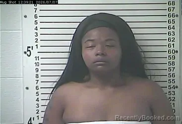 Mugshot of ASIA YVETTE IRENE MARTIN booked in Hardin County, Kentucky on July 7, 2026