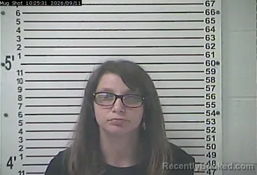 Mugshot of Ashley Michelle Moore booked in Hardin County, Kentucky on September 11, 2026