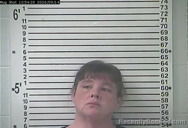 Mugshot of Angela Dawn Mattingly booked in Hardin County, Kentucky on September 14, 2026